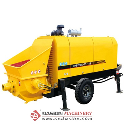 Diesel Concrete Trailer Pump