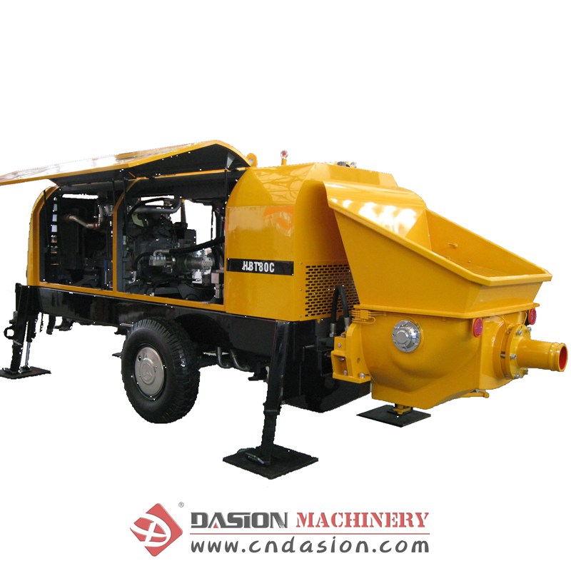 Motor Concrete Trailer Pump